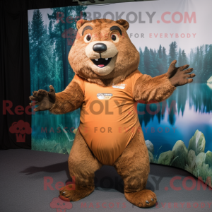Mascottefiguur van een...