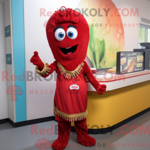 Mascot character of a Red...