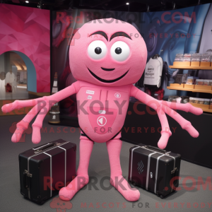 Mascot character of a Pink...
