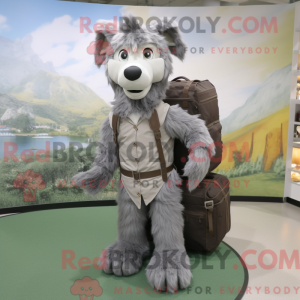 Mascot character of a Gray...