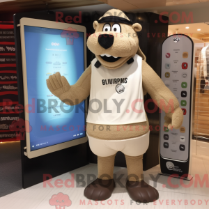 Mascottefiguur van een...