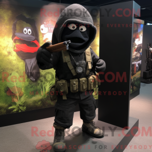 Mascot character of a Black...