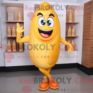 Mascot character of a Peach...