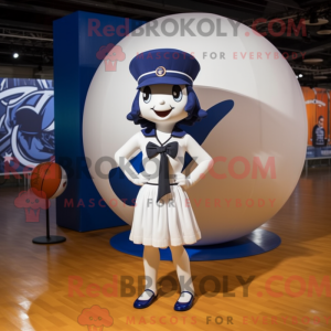 Maskotfigur af en Navy...
