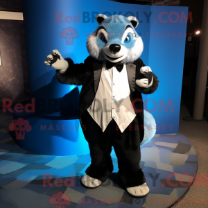 Mascot character of a Blue...