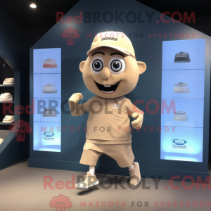 Maskotkarakter av en beżowy...