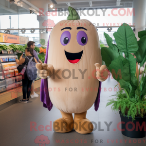 Mascot character of a Tan...