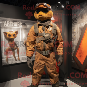 Mascot character of a Rust...