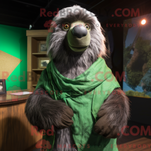Mascot character of a Green...