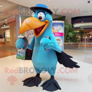 Sky Blue Toucan mascotte...