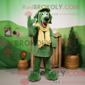 Mascot character of a Green...