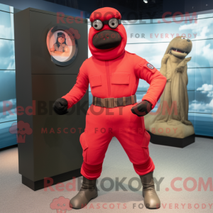 Mascot character of a Red...