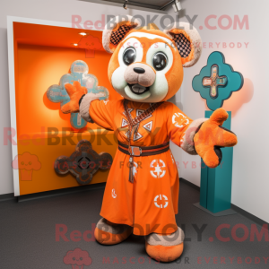 Mascottefiguur van een...