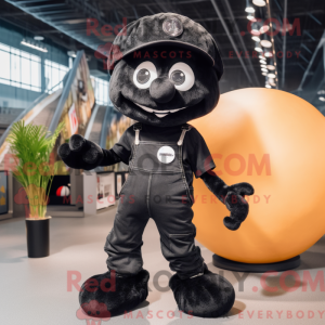 Maskottchen eines schwarzen...