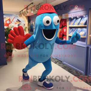 Mascot character of a Blue...