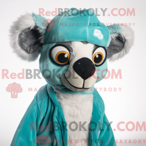 Mascot character of a Cyan...