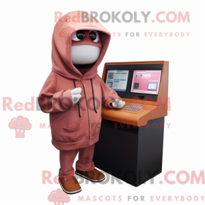 Mascot character of a Rust...