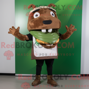 Mascot character of a Olive...