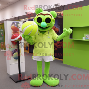 Postava maskota Lime Green...