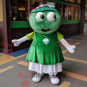 Mascot character of a Green...