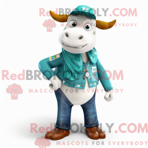 Mascot character of a Teal...