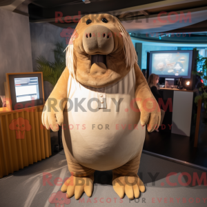 Mascottefiguur van een...