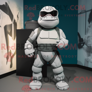 Mascot character of a Gray...