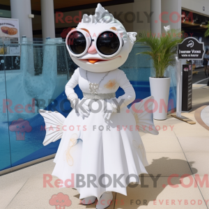Mascot character of a White...