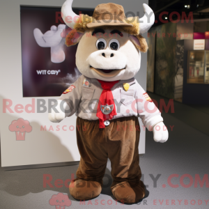Mascot character of a Beef...