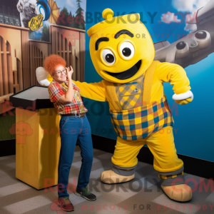 Personagem de máscara de um...