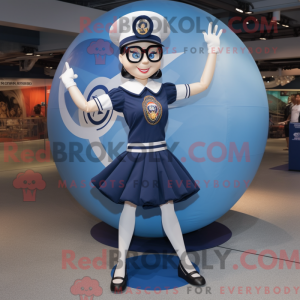 Mascot character of a Navy...