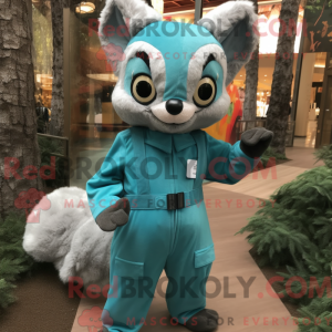 Postava maskota Teal Flying...
