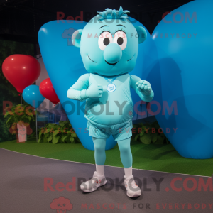 Personaje mascota de globos...
