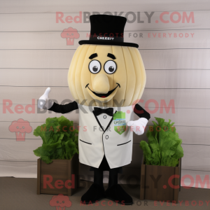 Mascot character of a Beige...
