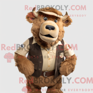 Mascottefiguur van een...