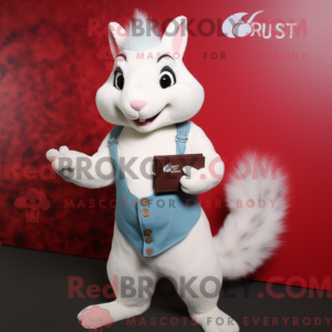 Maskot karakter af et hvidt...