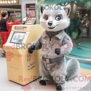 Mascottefiguur van een...