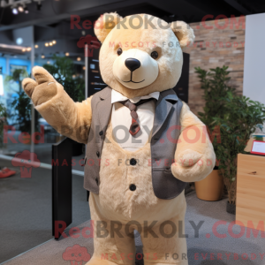 Personnage mascotte d ours...