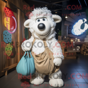 Mascot character of a White...
