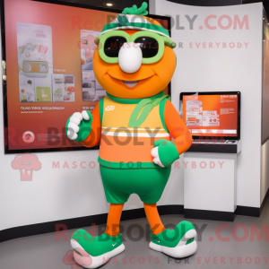 Mascot character of a Green...