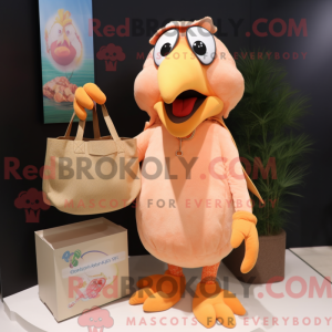 Postava maskota Peach Crow...