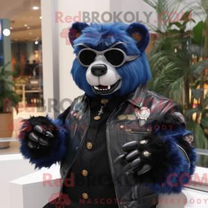 Mascot character of a Blue...