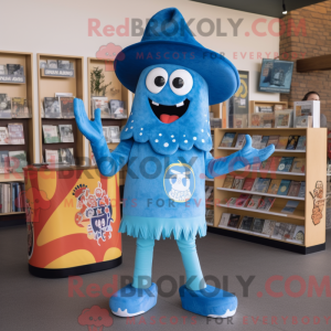 Mascot character of a Blue...