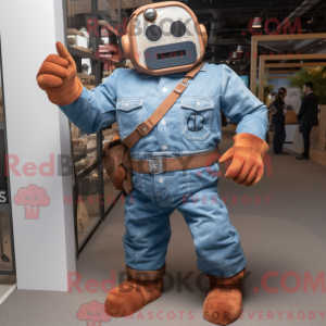 Personagem de máscara de um...