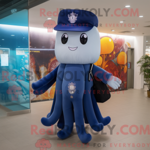 Mascot character of a Navy...