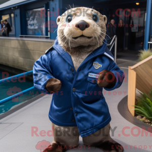 Mascot character of a Navy...