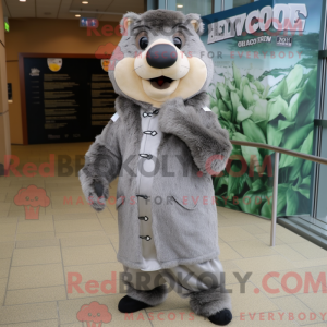 Mascot character of a Gray...