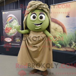 Mascot character of a Olive...