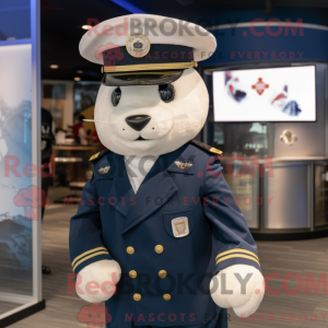 Mascot character of a Navy...