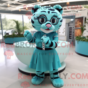 Postava maskota Teal Tiger...